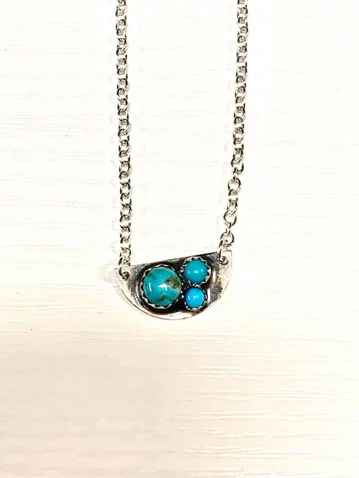 Brittany Exclusive Jewelry - Sterling Silver Necklace Turquoise #2
