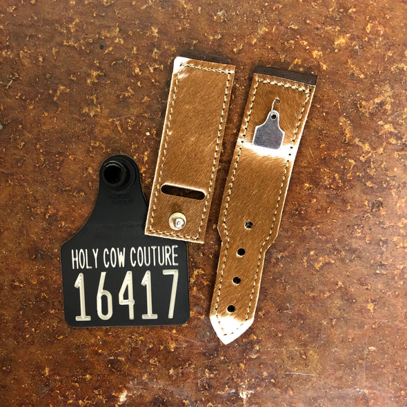 Calf Cowhide Apple Watch Band - Large #16417