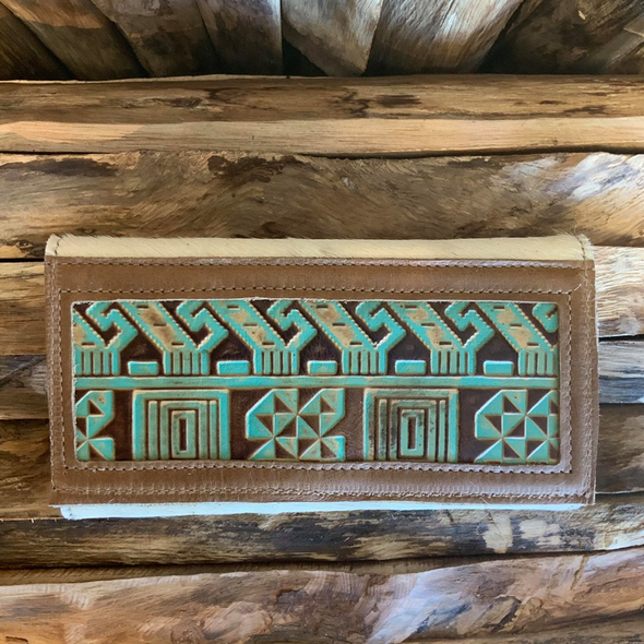 Bandit Wallet with Embossed Leather #1343