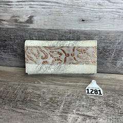 Wallet with Embossed Leather  #1281