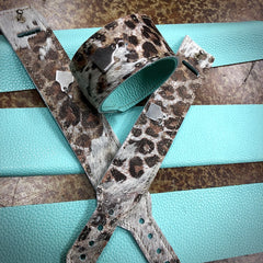 Turquoise Leopard Leather Bracelet