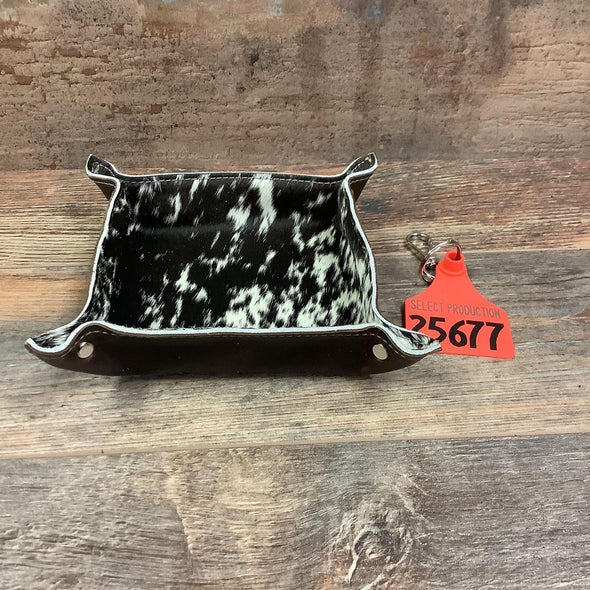 Cowhide Tray - #25677 Bag Drop