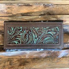Bandit Wallet with embossed leather  #1304