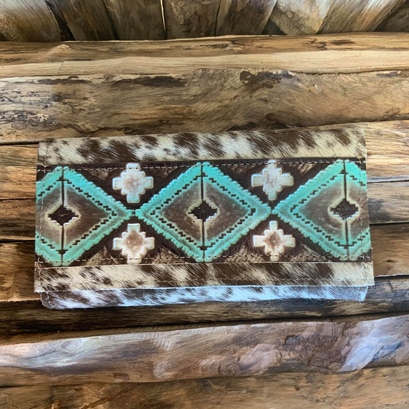 Bandit Wallet with Embossed Leather #1354
