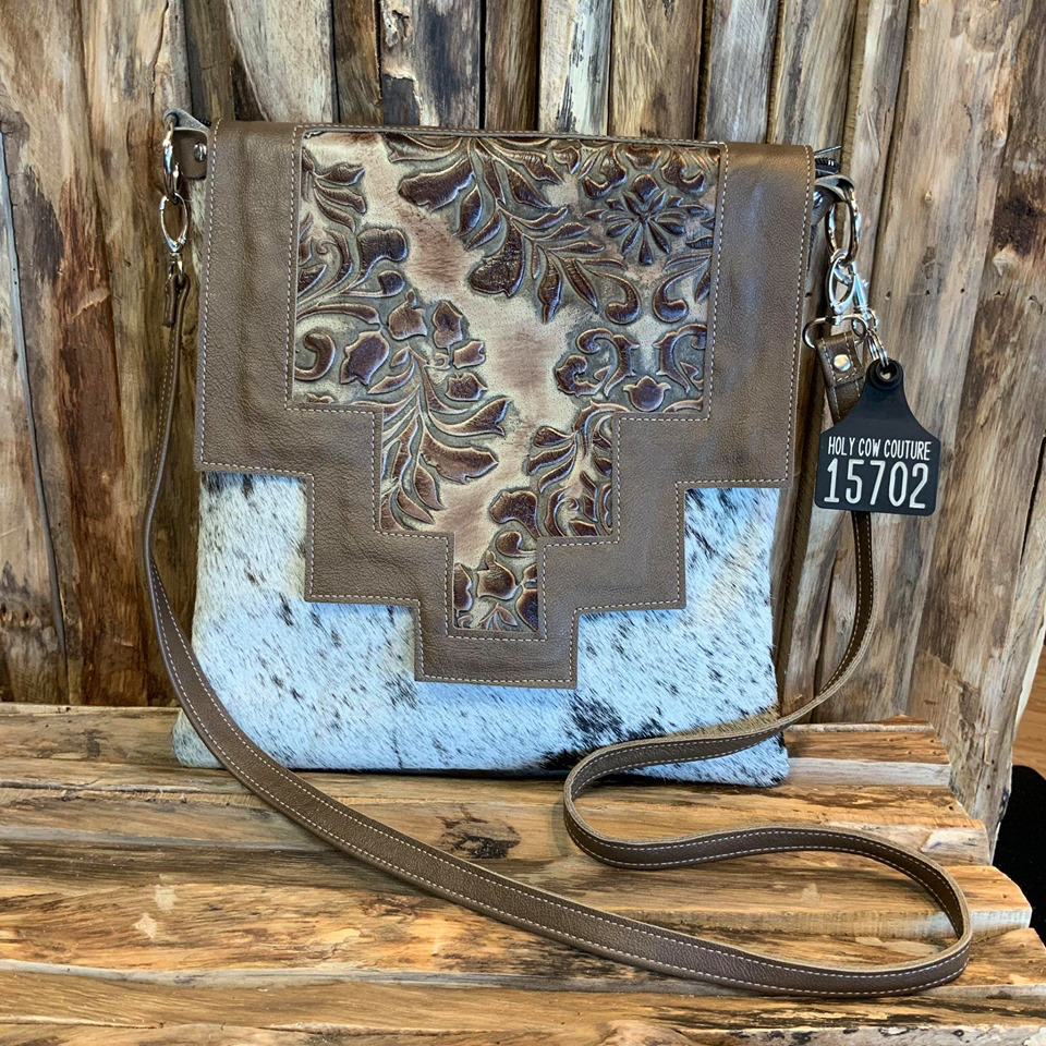 Crossbody With leather Flap  #15702