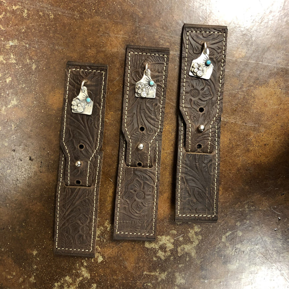 Cactus Charm Leather Apple Watch Band - Small