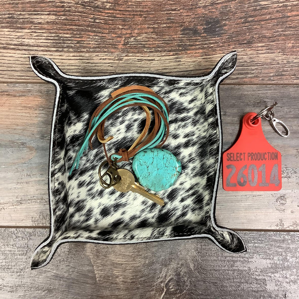 Cowhide Tray - #26014 Bag Drop