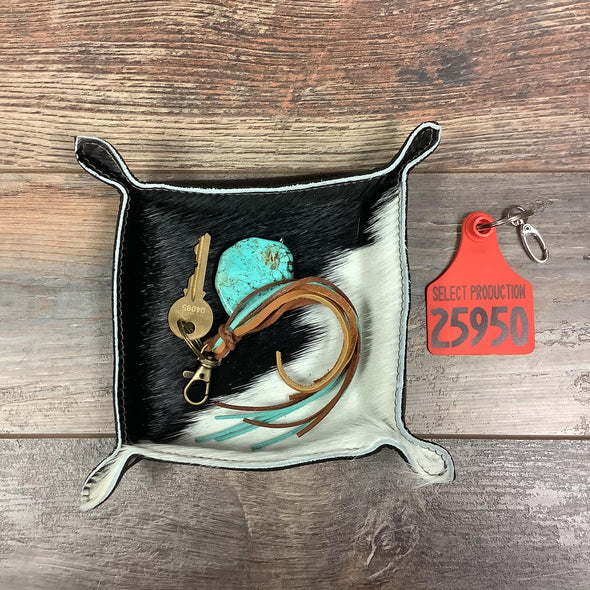 Cowhide Tray - #25950 Bag Drop