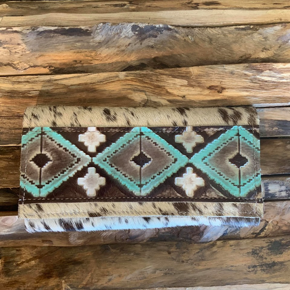 Bandit Wallet with Embossed Leather #1311