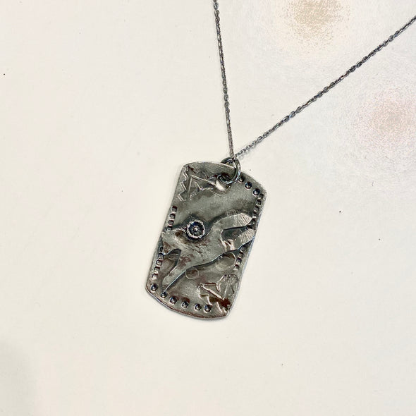 Bucking Horse Dog Tag